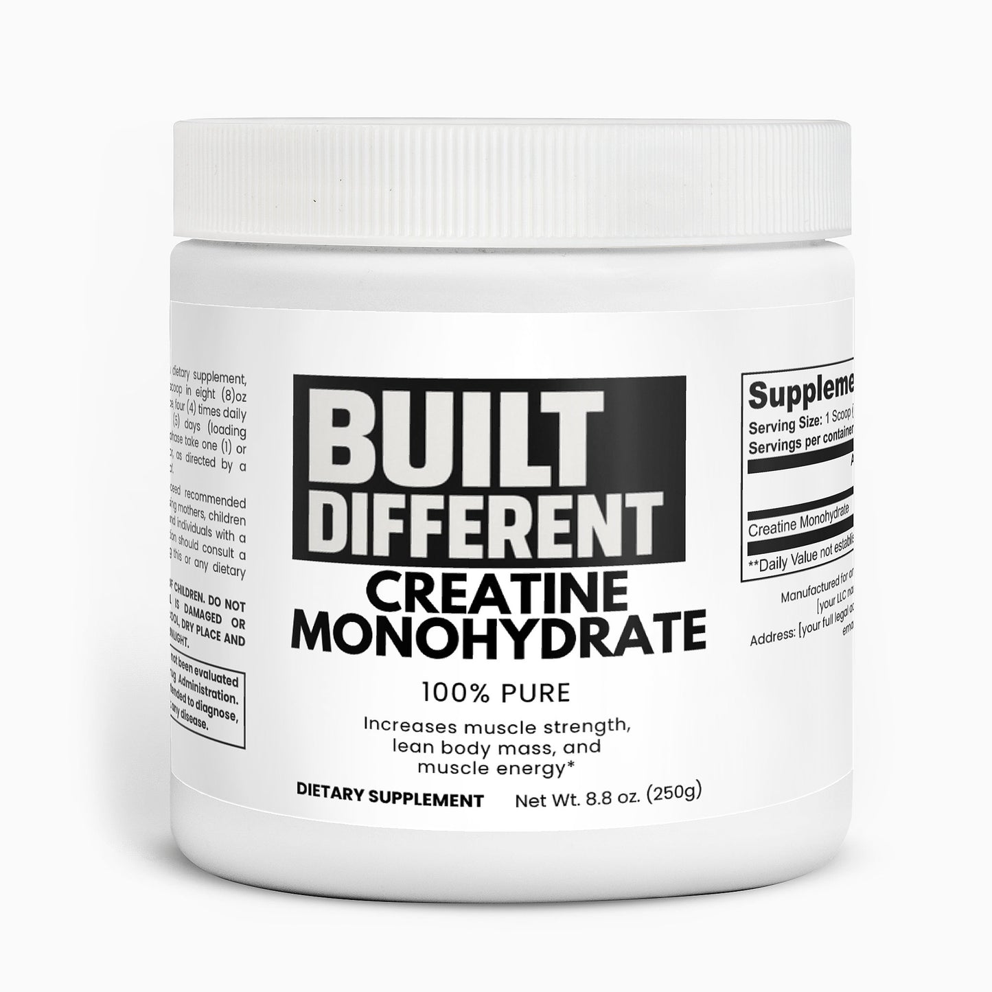 Built Different Creatine Monohydrate